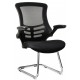 Malta Mesh Visitor Chair With Fold Away Arms